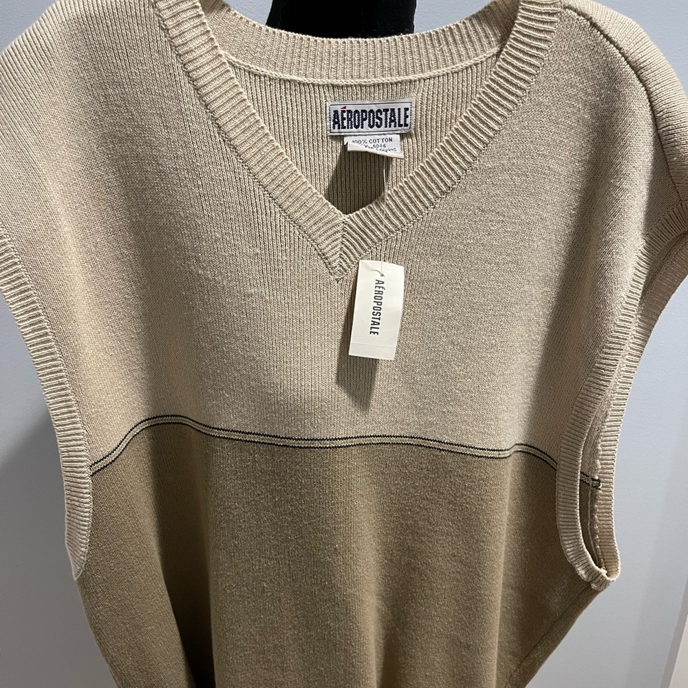 MENS Aeropostale sweater vest 2 toned